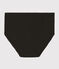 Women's wool and cotton blend briefs NOIR black