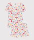Children's Short Floral Print Cotton Pyjamas