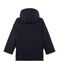 Boy's lined duffel coat in wool broadcloth SMOKING blue
