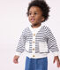 Babies' thick jersey cardigan