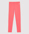 Girls' Elastane Jersey Leggings PEACHY orange