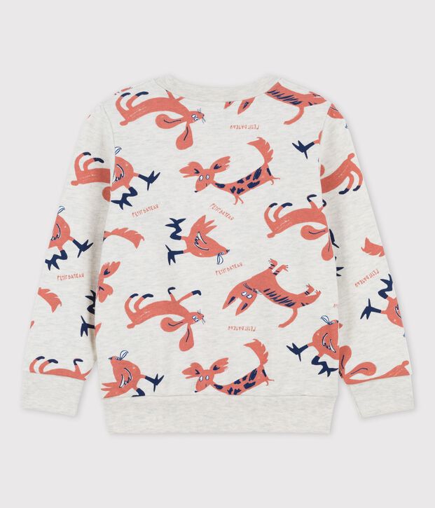 Children's Unisex Fleece Sweatshirt beige/multicolor