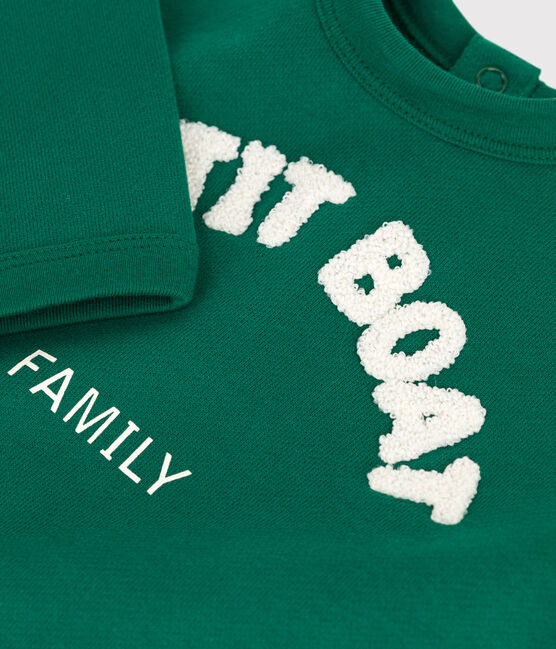 Babies' Cotton Sweatshirt EVERGREEN green