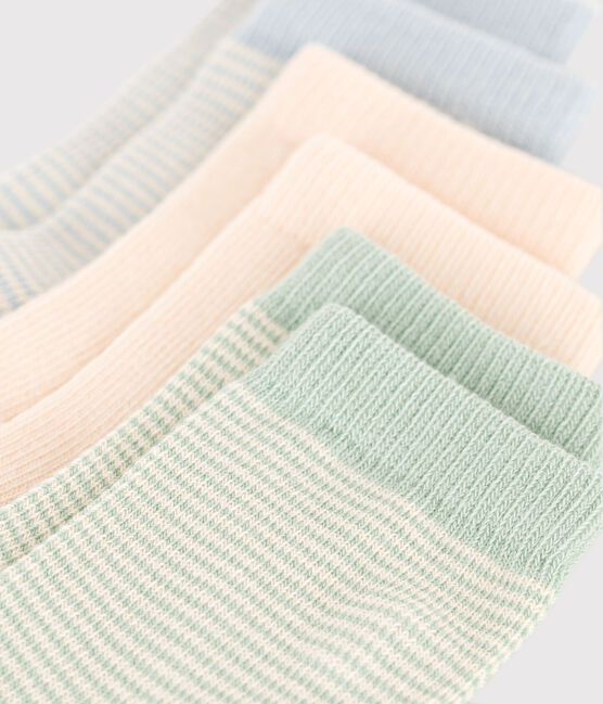 Babies' Pinstripe Cotton Socks - 3-Pack variante 1