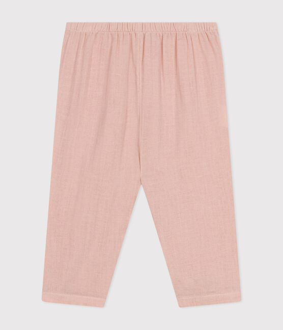 Babies' Cotton Gauze Trousers SALINE pink