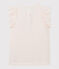 Girls' Short-Sleeved Jersey T-shirt MINOIS pink/MARSHMALLOW white
