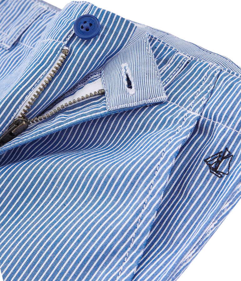 Boys' Bermuda Shorts SURF blue/ECUME white