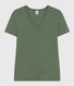 Women's Iconic Plain Cotton V-neck T-Shirt