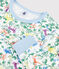Boys' Jungle Print Cotton Pyjamas MARSHMALLOW white/MULTICO white