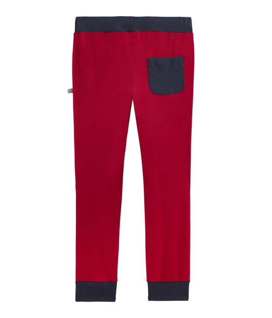 Boys' Ribbed Jogging Bottoms TERKUIT CN red