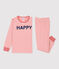 Unisex Red Striped Fleece Pyjamas MARSHMALLOW white/TERKUIT red