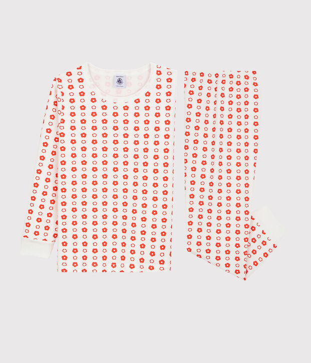 Unisex Graphic Print Organic Cotton Pyjamas white/red