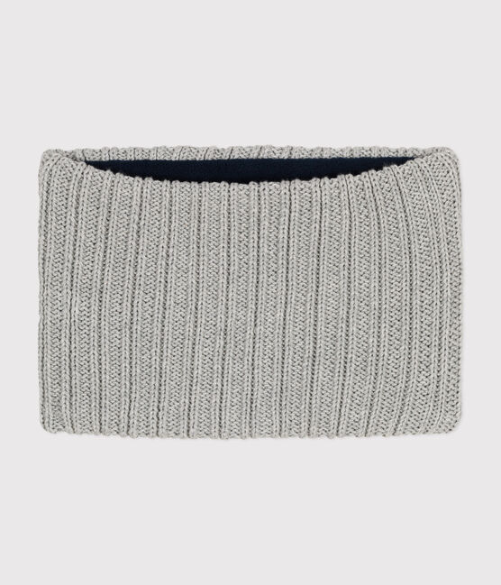 Children's fleece-lined knitted snood CHATON CHINE grey