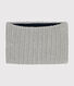 Children's fleece-lined knitted snood