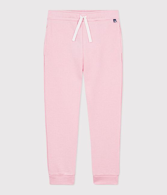 Children's plain cotton jogging bottoms MARQUISE pink