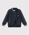 Children's varsity-style jacket in plain cotton SMOKING