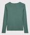 Women's Iconic V-Neck Cotton T-Shirt VALLEE green