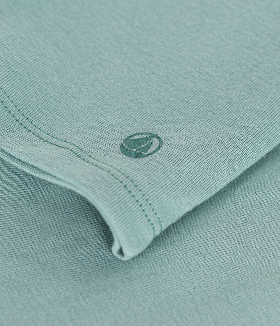 Girls long-sleeved ribbed T-shirt PAUL green
