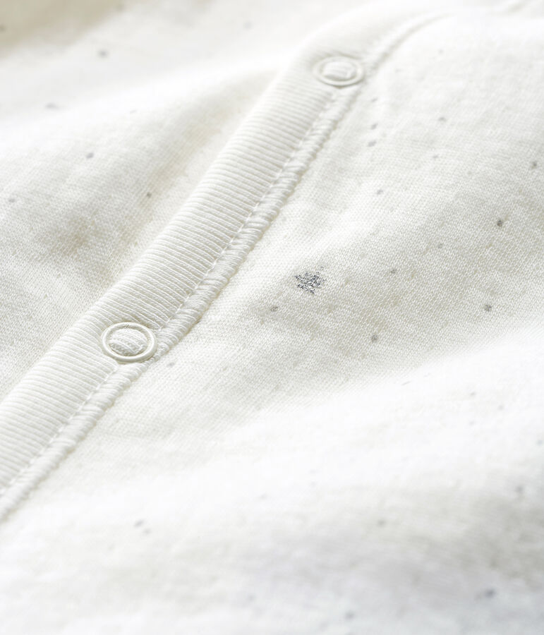 Babies' Jumpsuit/Sleeping Bag in Tube Knit white/multicolor