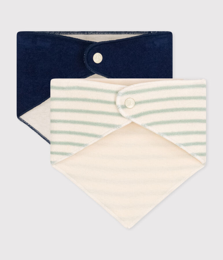 2 Babies' Terry Bandanas multicolor