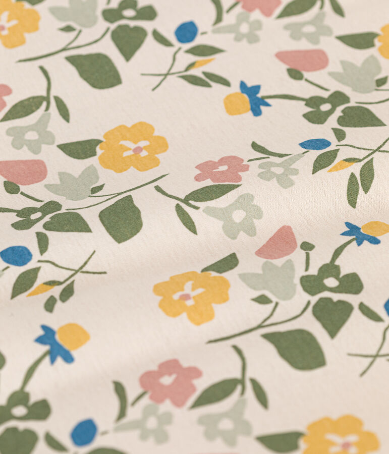 Babies' Floral Cotton TOG 2 Sleeping Bag Ecru/multicolor