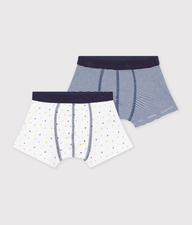 Lot de 2 boxers en coton multicolor