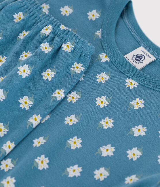 Girls' Floral Cotton Pyjamas POLOCHON /MULTICO