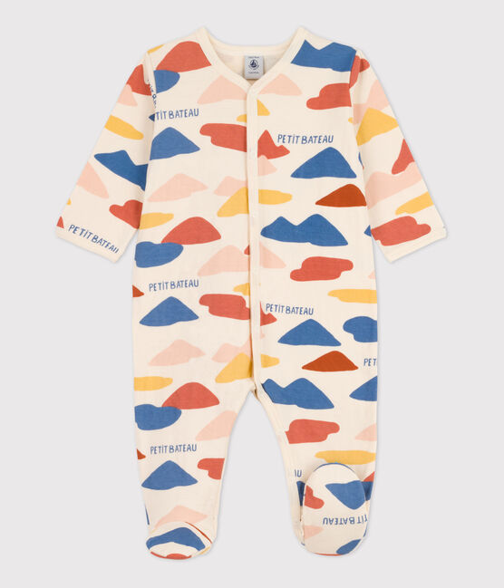 Babies' Tube Knit Sleepsuit AVALANCHE white/MULTICO