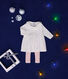 Babies' cotton long-sleeved dress and leggings set
