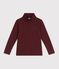 Children's plain cotton rollneck top TRUFFE