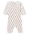 Baby Girls' Tube Knit Sleepsuit MARSHMALLOW white/TERKUIT red