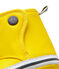 Yellow waxed exterior and pinstriped cotton on the inside. JAUNE yellow