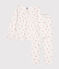 Children's floral printed cotton pyjamas MARSHMALLOW white/MULTICO white