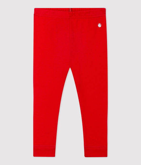 Babies' Organic Cotton Leggings PEPS red