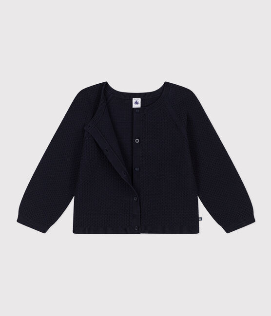 Girls' Cotton Cardigan SMOKING blue