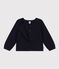 Girls' Cotton Cardigan SMOKING blue