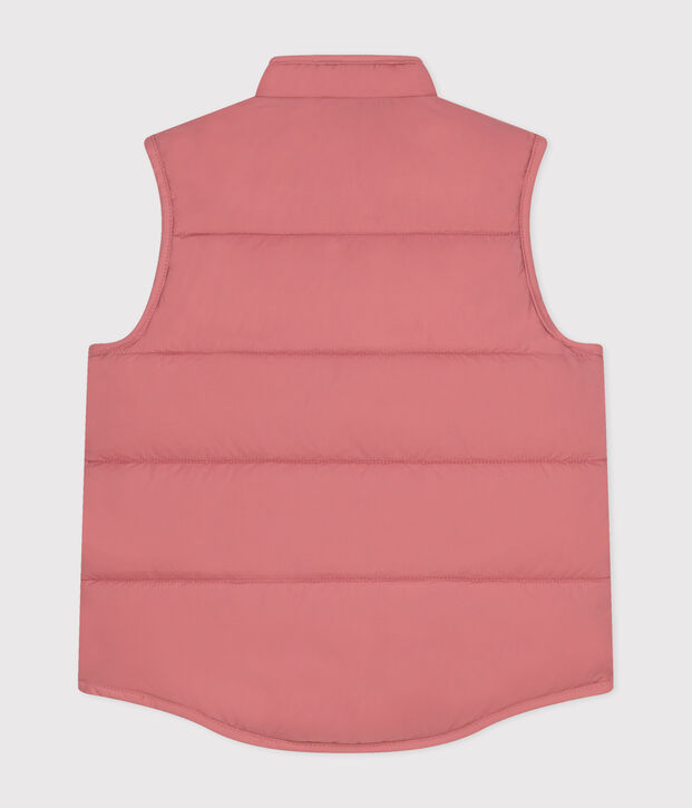Children's Sleeveless Quilted Padded Jacket pink