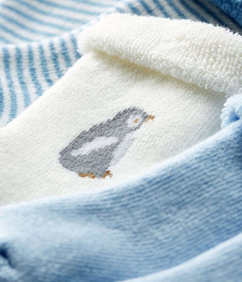 Set contains 3 pairs of socks made of snuggly, comfy terry towelling. multicolor