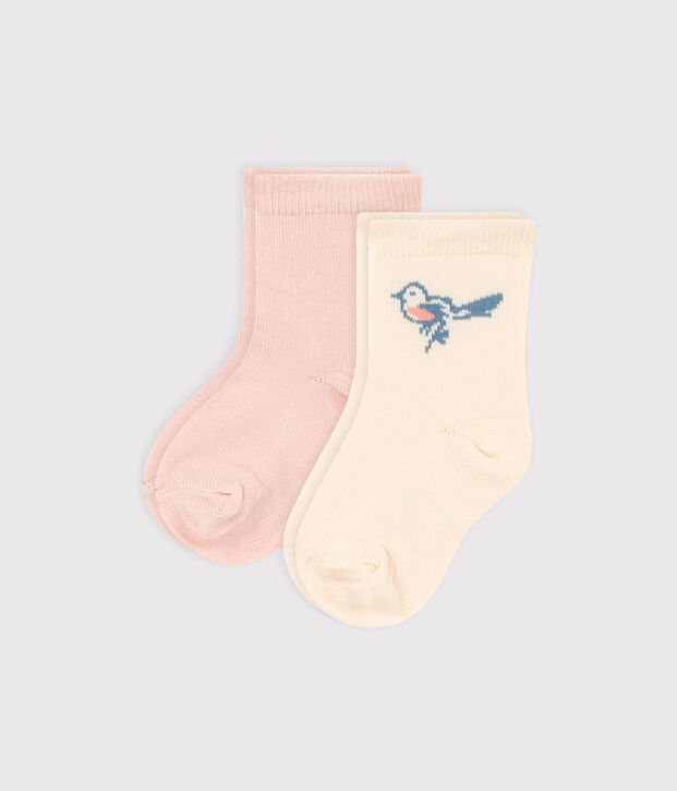 Babies' Bird Patterned Socks - 2-Pack multicolor
