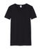 Women's short-sleeved plain t-shirt NOIR black