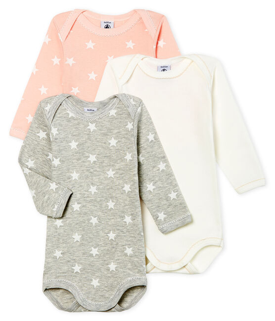 Baby Girls' Long-Sleeved Bodysuit - 3-Piece Set variante 1