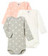 Baby Girls' Long-Sleeved Bodysuit - 3-Piece Set