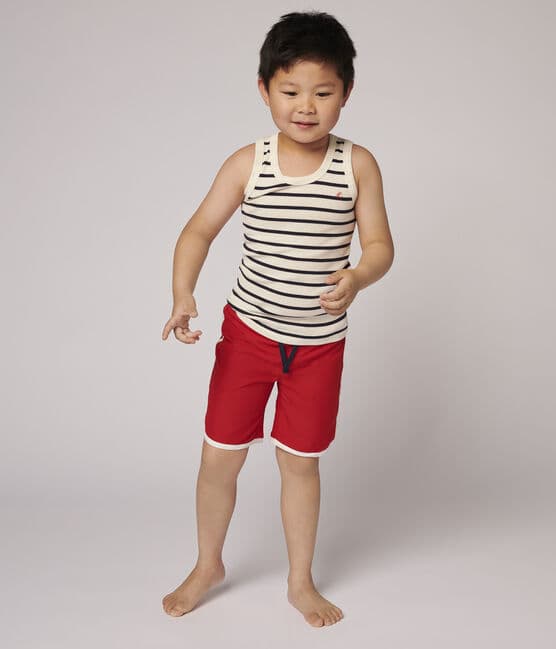 Boys' Recycled Swimming Trunks TERKUIT red