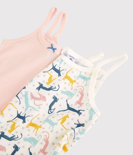Girls' Cotton/Lyocell Vest Tops - 2-Pack variante 1
