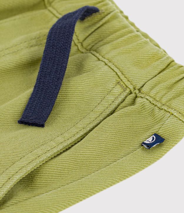 Children's cotton trousers green