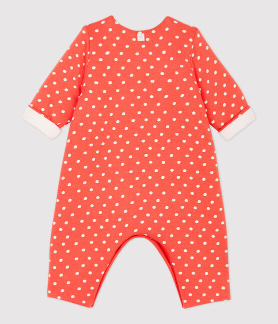 Babies' Spotted Organic Cotton Jumpsuit OURSIN /ECUME
