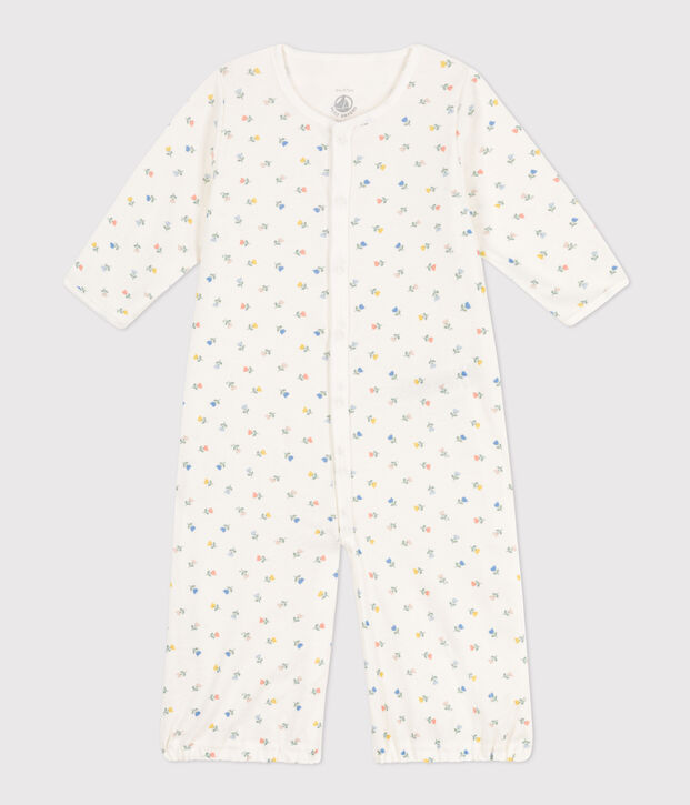 Cotton Jumpsuit/Sleeping Bag white/multicolor