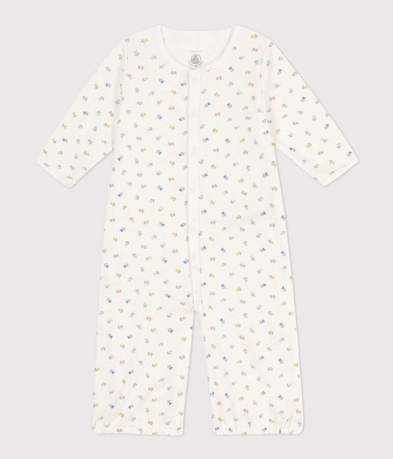 Cotton Jumpsuit/Sleeping Bag white/multicolor