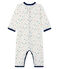 Baby Boys' Footless Ribbed Sleepsuit MARSHMALLOW white/MULTICO CN