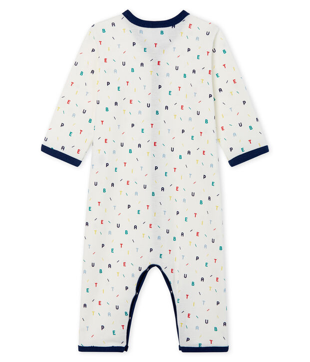 Baby Boys' Footless Ribbed Sleepsuit white/multicolor